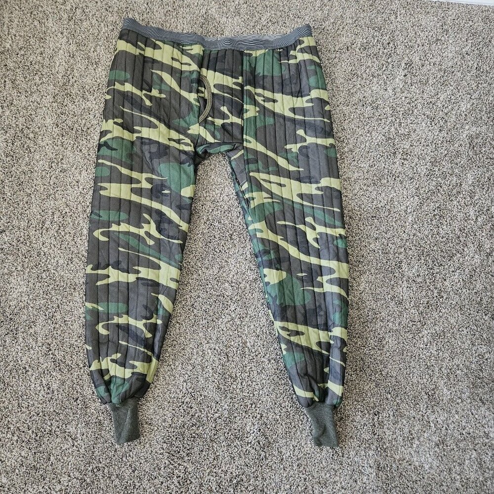 Menx Sports Afield XL CAMO pant base layer hunting hiking outdoors quilted READ - Picture 1 of 10